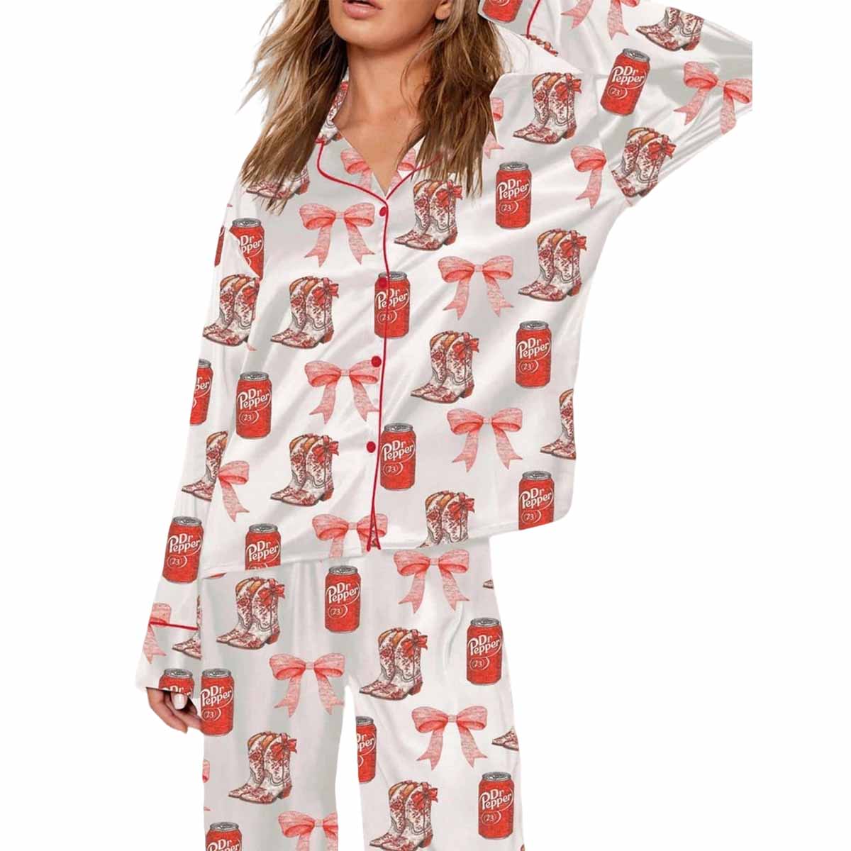 Bows And Dr Pepper Pajama Set Bows And Dr Pepper Pajama Set