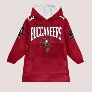 Buccaneers Football Unisex Blanket Hoodie Buccaneers Football Unisex Blanket Hoodie