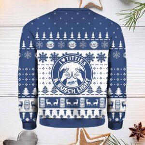 Busch Light Titties Ugly Christmas Sweater 1 Busch Light Titties Ugly Christmas Sweater