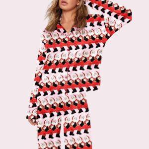 Can Can Santa Pajama Set