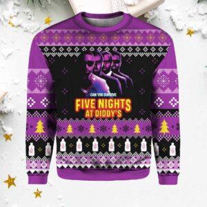 Can You Survive Five Nights At Diddys Ugly Christmas Sweater Can You Survive Five Nights At Diddys Ugly Christmas Sweater