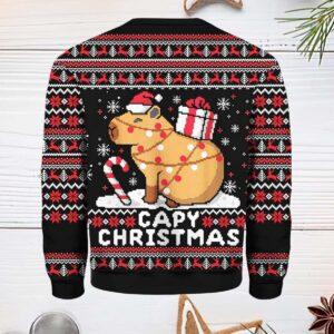 Capybara Capy Christmas Ugly Christmas Sweater 1 Capybara Capy Christmas Ugly Christmas Sweater