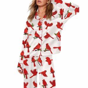 Cardinal Bird Pajama Set Cardinal Bird Pajama Set
