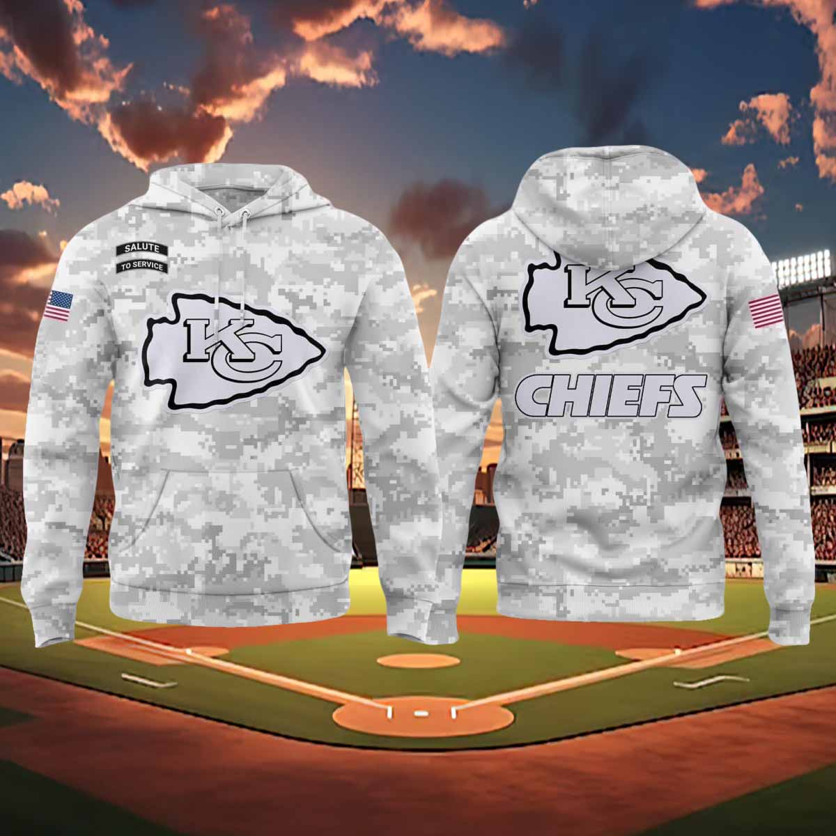 Chiefs 2024 Salute To Service Hoodie Chiefs 2024 Salute To Service Hoodie