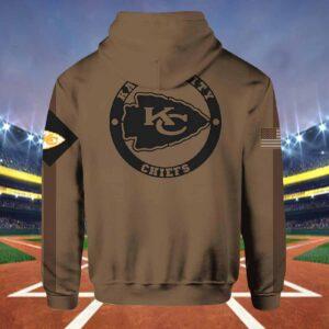 Chiefs Salute To Service Veterans Day Brown 2024 Hoodie