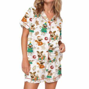 Christmas Dancing French Bulldog Pajama Set Christmas Dancing French Bulldog Pajama Set