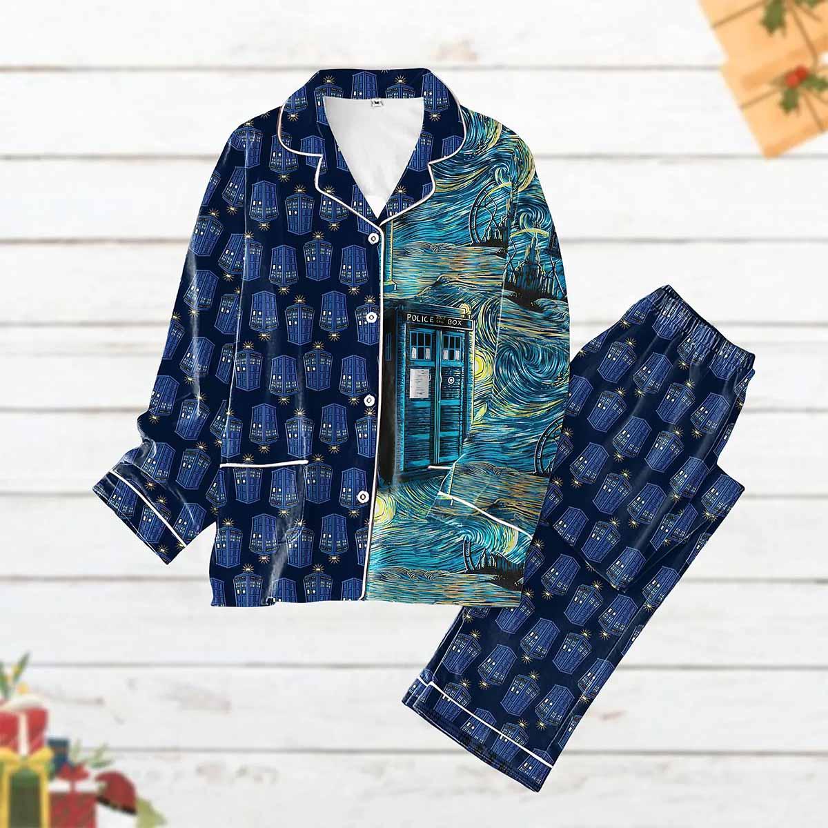 Christmas Doctor Who Pajamas Set Christmas Doctor Who Pajamas Set