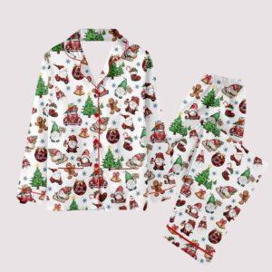 Christmas Gnome Gingerbread Pajama Set