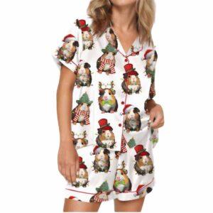 Christmas Guinea Pig Satin Pajama Set