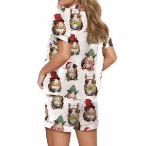 Christmas Guinea Pig Satin Pajama Set