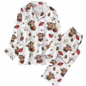 Christmas Highland Cow Pajama Set 1 Christmas Highland Cow Pajama Set