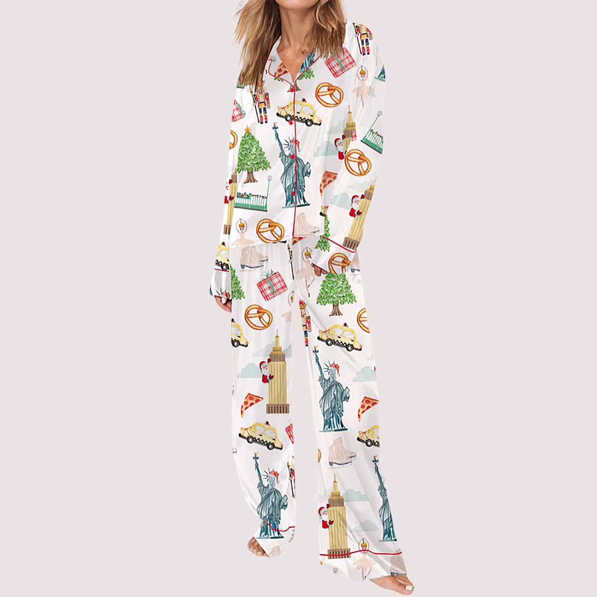 Christmas New York Pajama Set Christmas New York Pajama Set