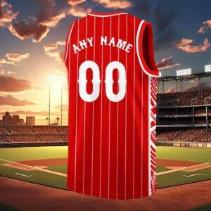 Cincy Reds Basketball Jersey 1 Cincy Reds Basketball Jersey