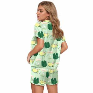 Coat And Sport Graphic Pajama Set
