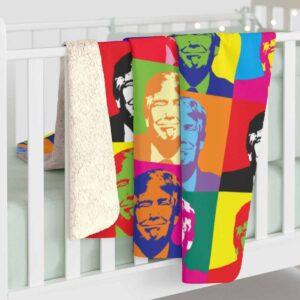 Colorful Donald Trump Blanket 1 Colorful Donald Trump Blanket