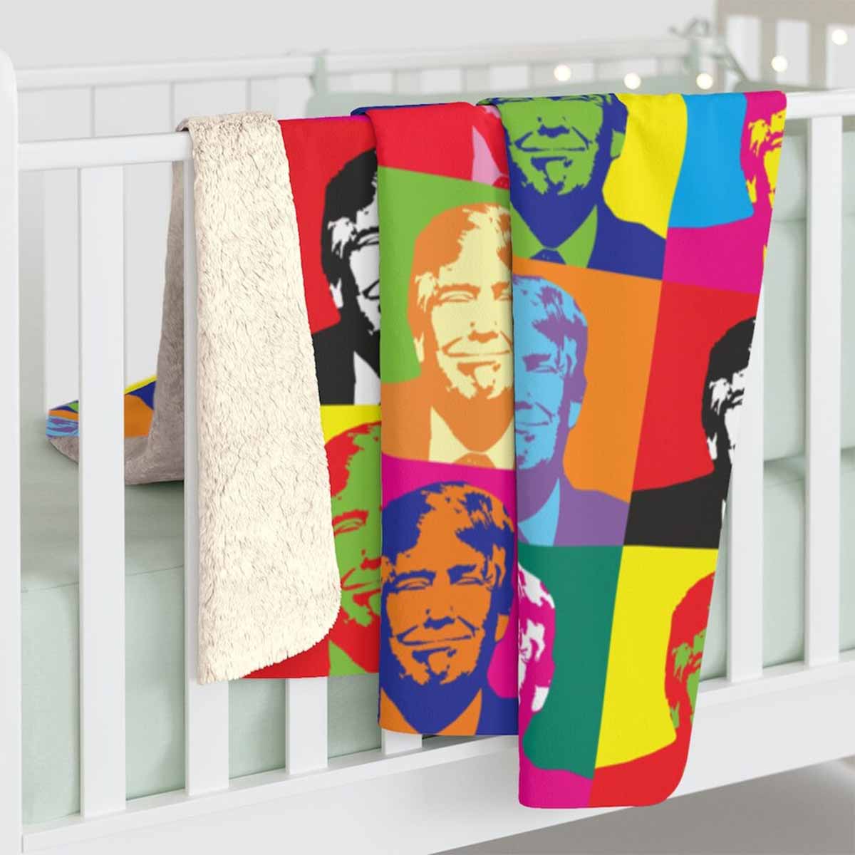 Colorful Donald Trump Blanket Colorful Donald Trump Blanket