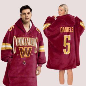 Commanders Football Blanket Hoodie
