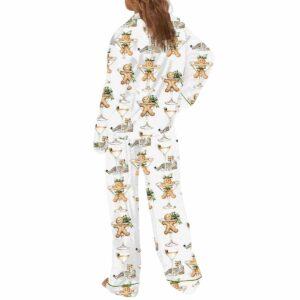Cookie Wine Leopard Christmas Art Pajama Set 1 Cookie Wine Leopard Christmas Art Pajama Set