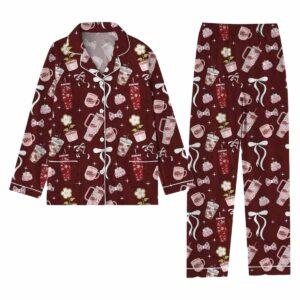 Coquette Bow Dr Pepper Christmas Pajama Set Coquette Bow Dr Pepper Christmas Pajama Set