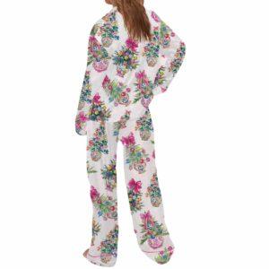 Coquette Christmas Chinoiserie Tree Satin Pajama Set 1 Coquette Christmas Chinoiserie Tree Satin Pajama Set