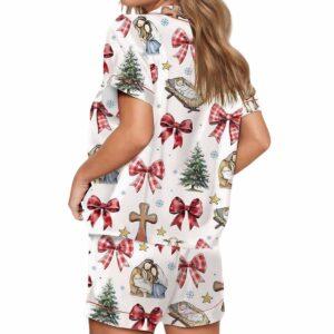 Coquette Jesus Christmas Satin Pajama Set 1 Coquette Jesus Christmas Satin Pajama Set