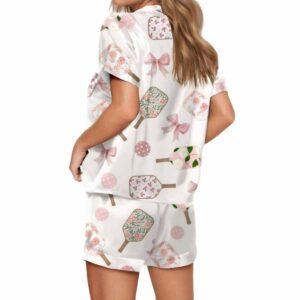 Coquette Pickleball Satin Pajama Set 1 Coquette Pickleball Satin Pajama Set