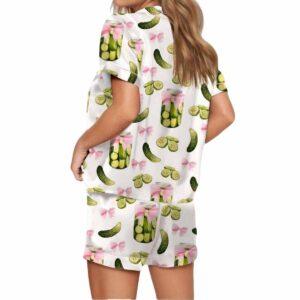 Coquette Pickles Satin Pajama Set