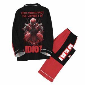 Deadpool Never Underestimate The Stupidity Of Idiot Pajama Set 1 Deadpool Never Underestimate The Stupidity Of Idiot Pajama Set