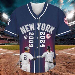 Derek Jeter Aaron Judge Yankees Party Like Its 2009 Baseball Jersey