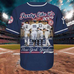 Derek Jeter Aaron Judge Yankees Party Like Its 2009 Baseball Jersey 1 Derek Jeter Aaron Judge Yankees Party Like It’s 2009 Baseball Jersey