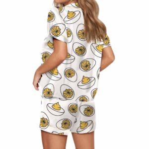 Deviled Eggs Satin Pajama Set