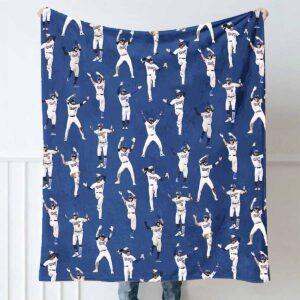 Dodgers Dancing Baseball Blanket