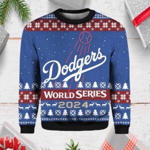 Dodgers World Series 2024 Christmas Ugly Sweater Dodgers World Series 2024 Christmas Ugly Sweater