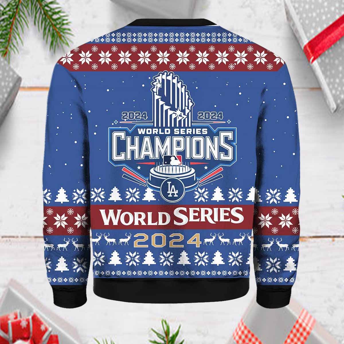 Dodgers World Series 2024 Christmas Ugly Sweater Dodgers World Series 2024 Christmas Ugly Sweater