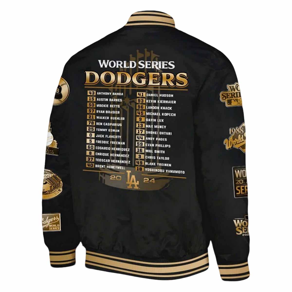 Dodgers World Series Champions 2024 Baseball Jacket Dodgers World Series Champions 2024 Baseball Jacket