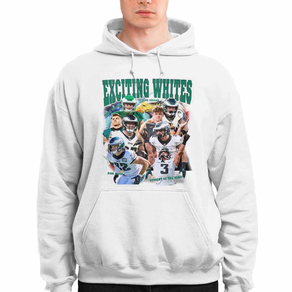Eagles Exciting Whites Hoodie Eagles Exciting Whites Hoodie