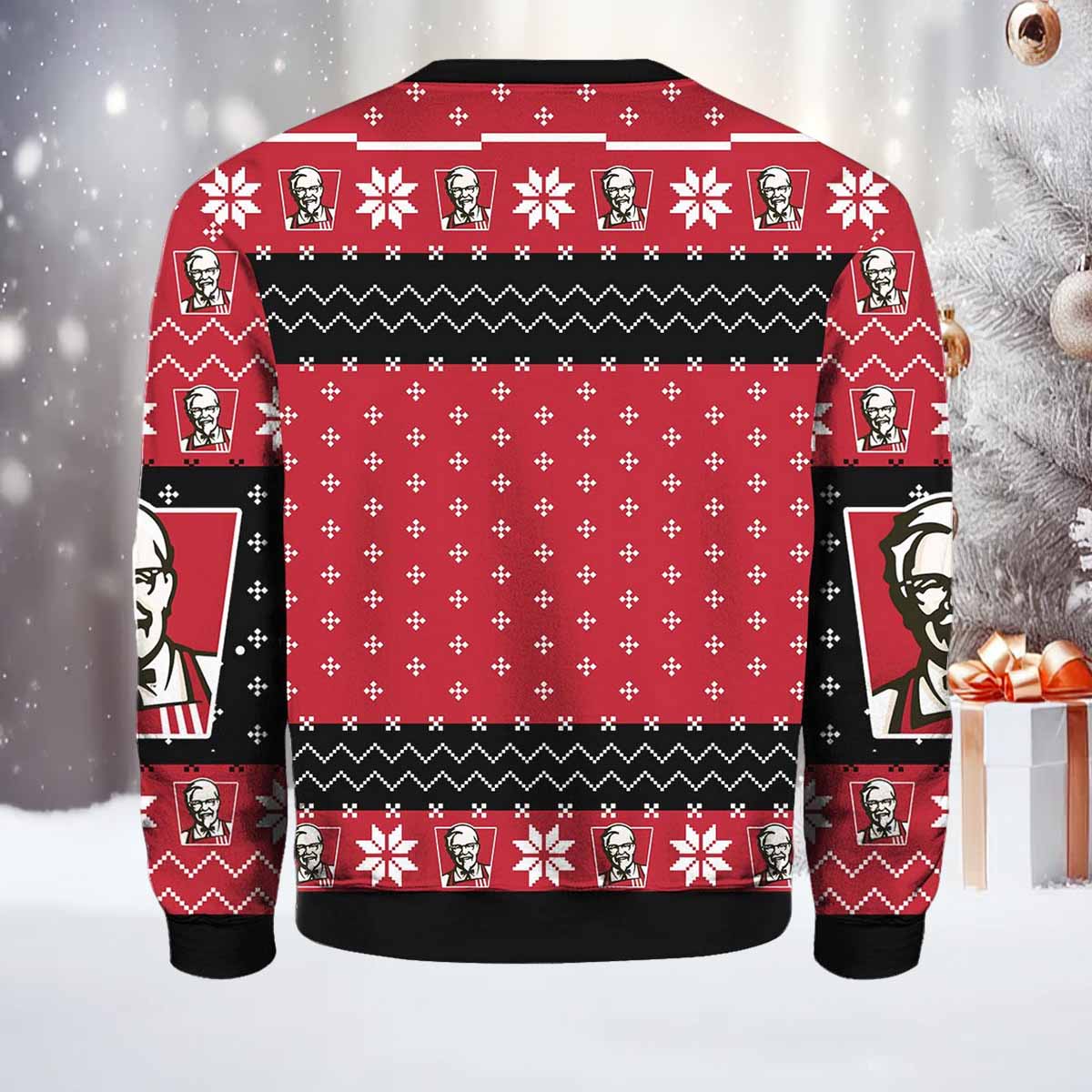 Fast Food KFC Ugly Christmas Sweater Fast Food KFC Ugly Christmas Sweater