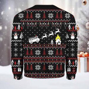 Firefighter Fire Ugly Christmas Sweater 1 Firefighter Fire Ugly Christmas Sweater