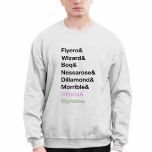 Fiyero Wizard Boq Nessarose Dillamond Morrible Glinda Elphaba Shirt