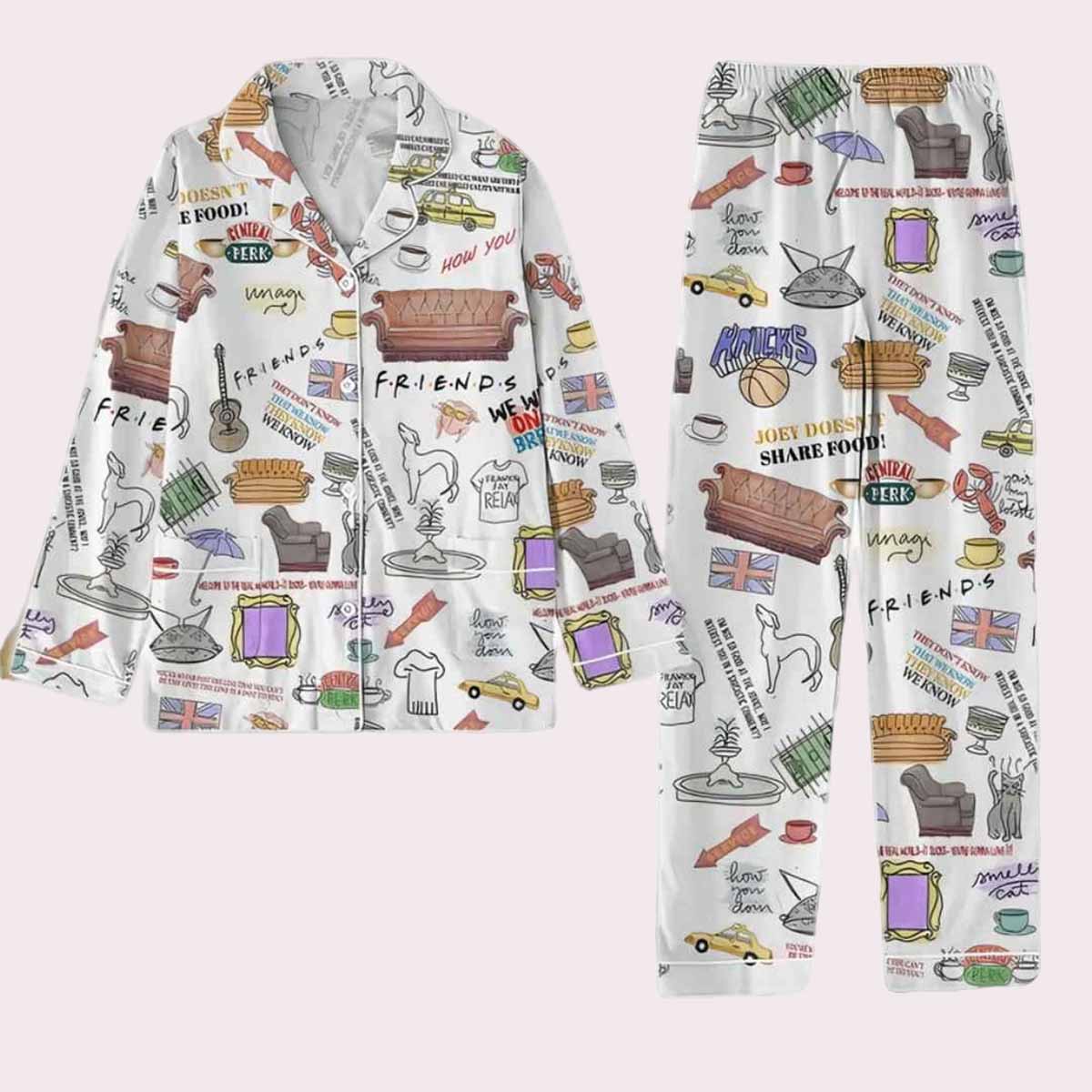 Friends Movie Pajamas Set Friends Movie Pajamas Set