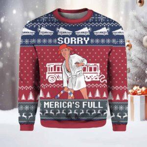 Funny Shitters Full Donald Trump Ugly Christmas Sweater