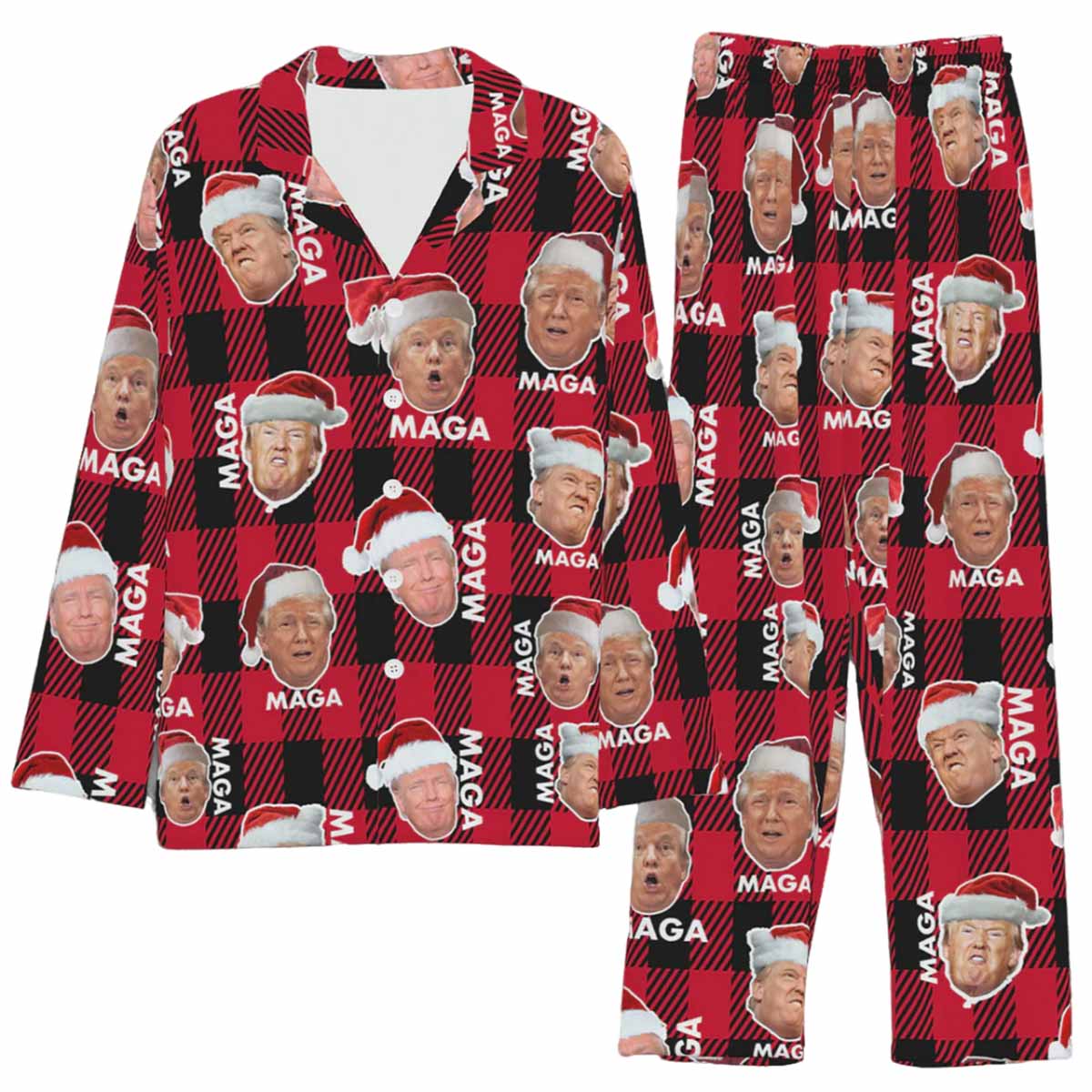 Funny Trump Face MAGA Pajama Set Funny Trump Face MAGA Pajama Set