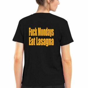 Garfield 3 16 Fck Mondays Eat Lasagna Shirt