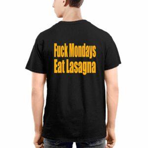 Garfield 3 16 Fck Mondays Eat Lasagna Shirt