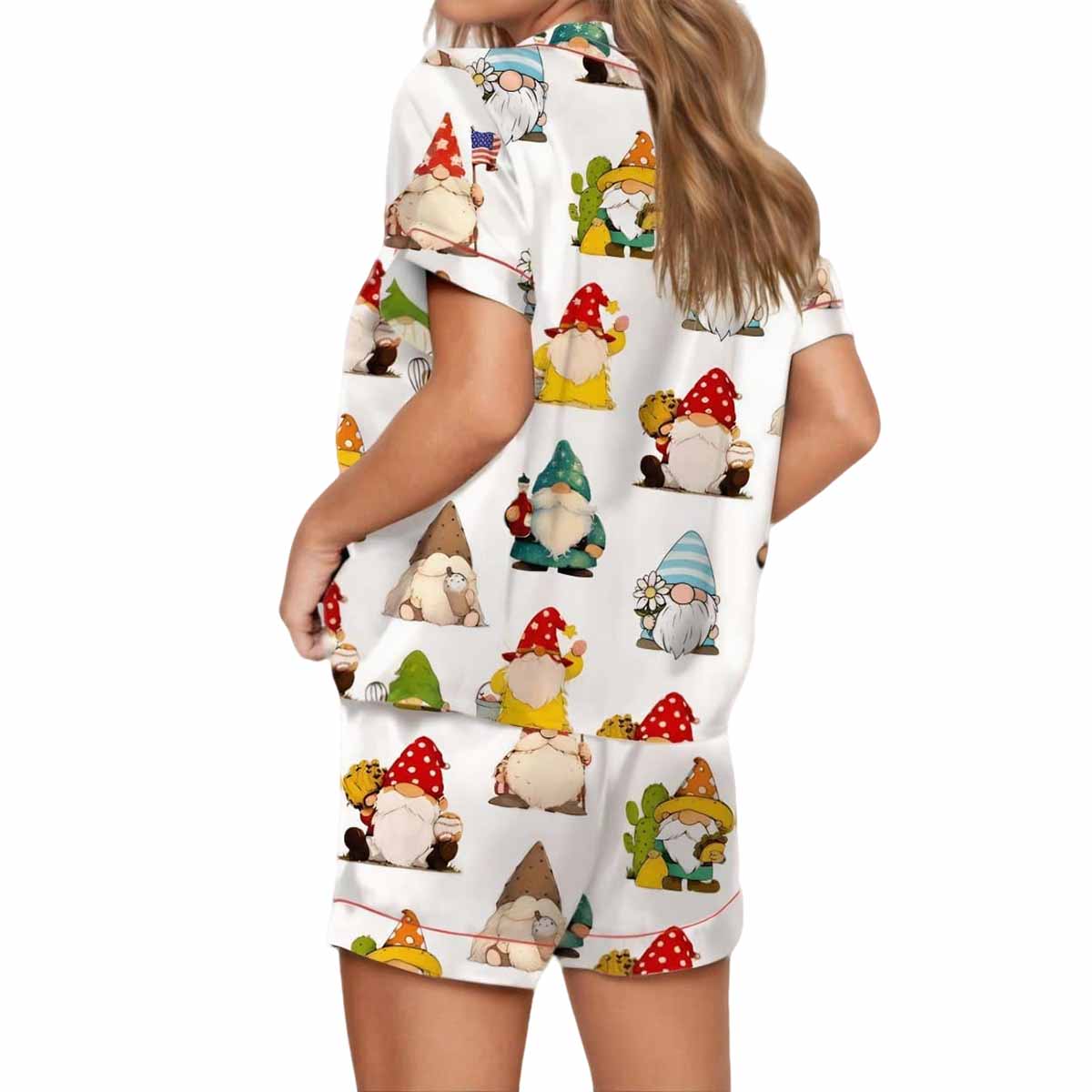Gnome Satin Pajama Set Gnome Satin Pajama Set