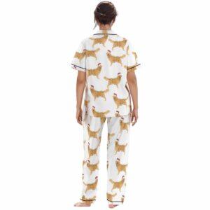Golden Christmas Satin Pajama Set 1 Golden Christmas Satin Pajama Set