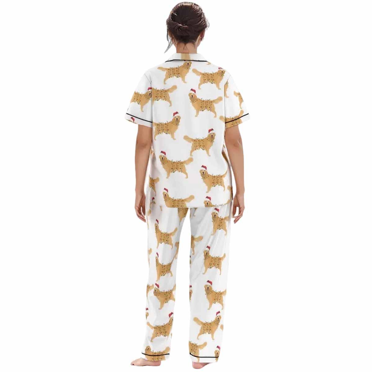 Golden Christmas Satin Pajama Set Golden Christmas Satin Pajama Set