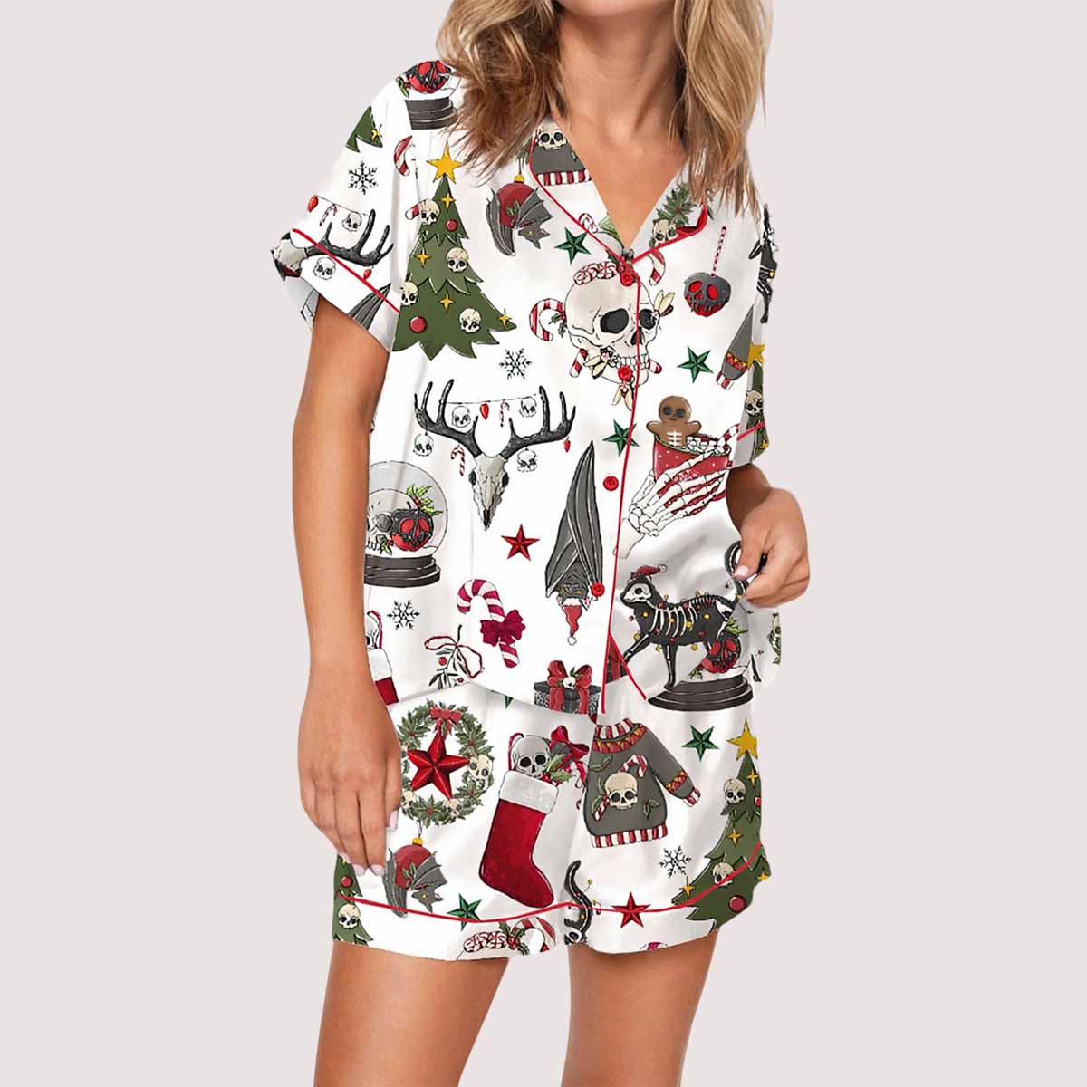 Gothic Christmas Pajama Set Gothic Christmas Pajama Set