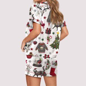 Gothic Christmas Pajama Set 1 Gothic Christmas Pajama Set