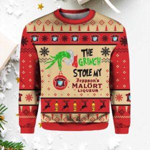 Grnch Stole Malort Christmas Ugly Sweater Grnch Stole Malort Christmas Ugly Sweater